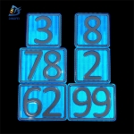 Reflective Aluminum Sign - Reflective Blue House Address Number Metal Signs